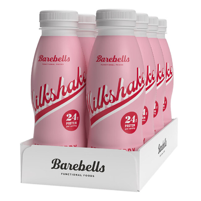 Barebells Milkshake - Strawberry - 1 Tray