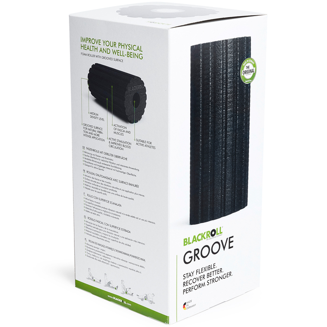 BLACKROLL Groove Standard Faszienrolle Verpackung Rckseite