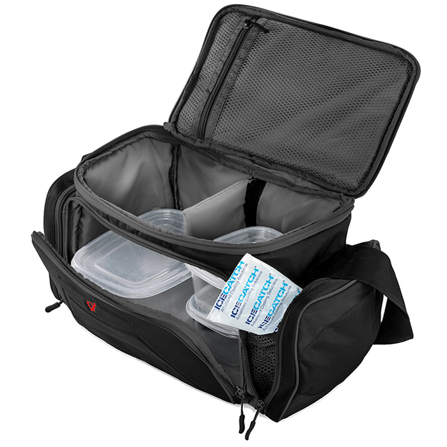 CLIMAQX Stealth Meal-Prep Bag schwarz-rot