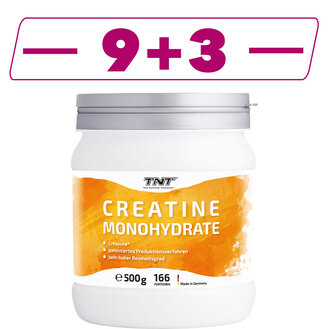 Creatine Monohydrate Creapure (500g) 9 + 3 gratis