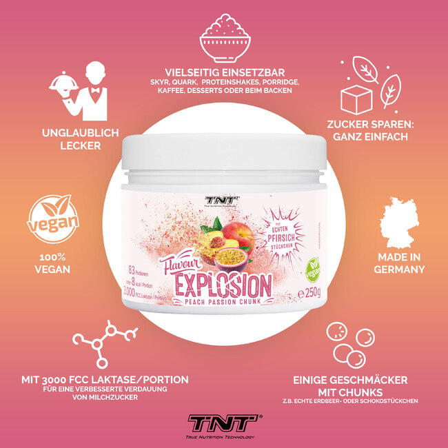 TNT Flavour Explosion - Peach Passion Chunk - Bulletpoints