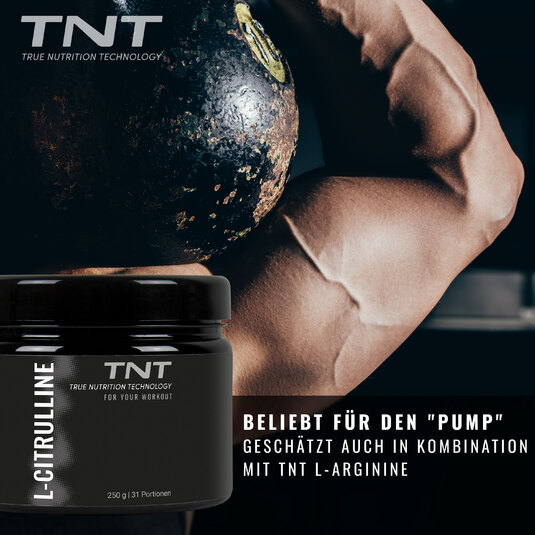 Oberarm mit Kettlebell. Text: Beliebt fr den Pump