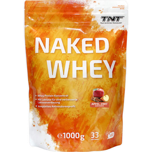 TNT Naked Whey Beutel - Geschmack Apfel Zimt