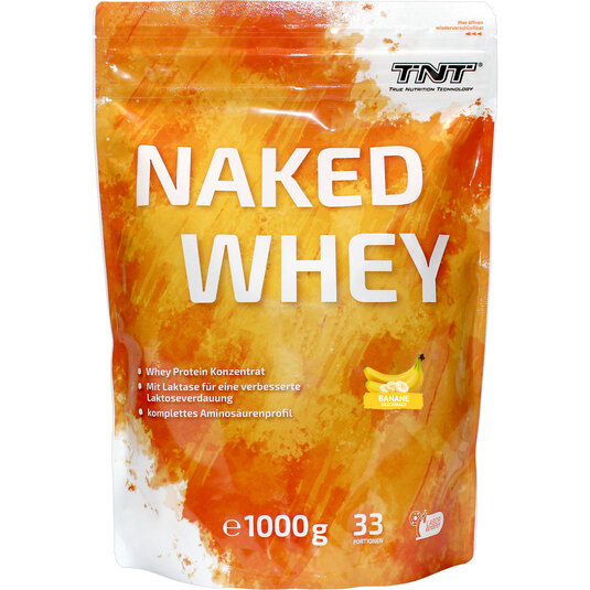 TNT Naked Whey Beutel - Geschmack Banane