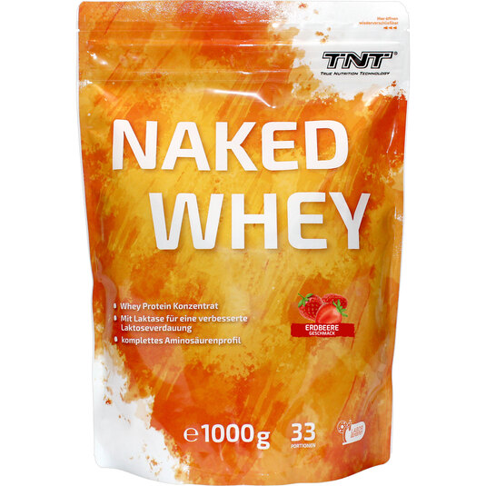 TNT Naked Whey Beutel - Geschmack Erdbeer