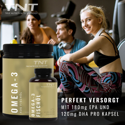 Perfekt versorgt mit 110mg EPA und 120mg DHA pro Kapsel