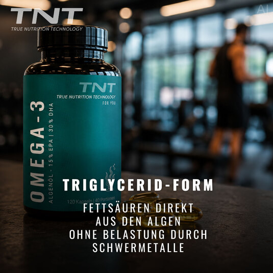 Omega 3 aus Algenöl - Triglycerid-Form