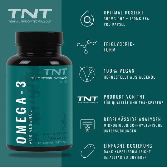 Omega 3 aus Algenl - Vorteile