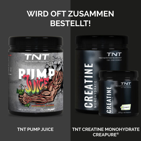 Beliebte Kombi: TNT Pump Juice und TNT Creatine Monohydrate Creapure®