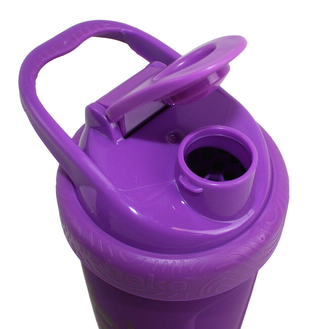 TNT Smartshake Reforce Stainless Steel - purple mit offenem Verschlussdeckel