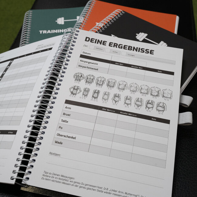 Trainingstagebuch Innenseite: Fortschritt dokumentieren