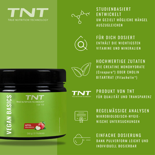 Vorteile von TNT Vegan Basics