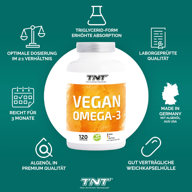 Vegan Omega 3 - Bullet Points