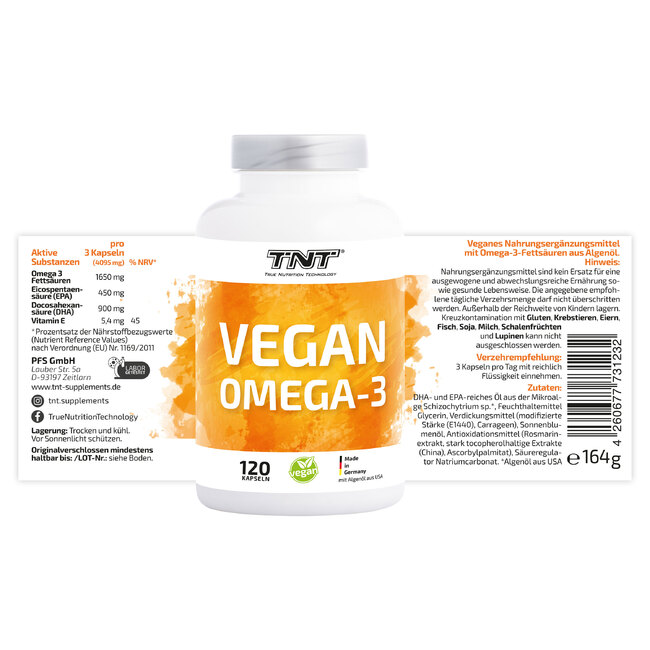 Vegan Omega 3 - Label