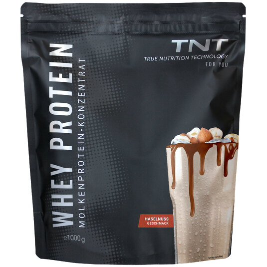 TNT Whey Protein Konzentrat Beutel - Haselnuss-Geschmack