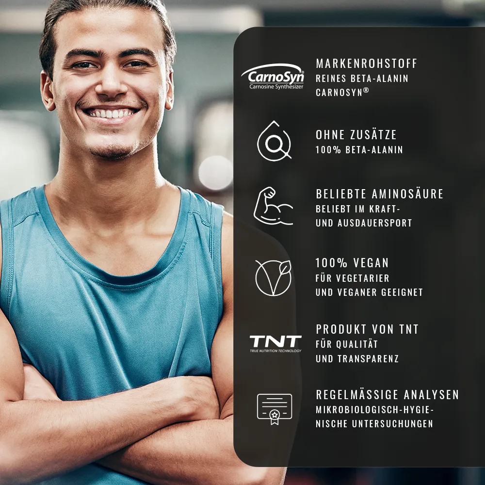 TNT Beta-Alanin Vorteile auf einen Blick